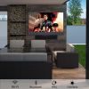 SYLVOX 65inch Outdoor TV, All-in-one Android Smart TV With Audio System, 4K UHD1000 Nits Partial Sun Outdoor Television