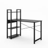 Computer desk w/bookcase integrated desktop table Steel frame