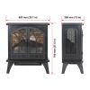 24 inch 3D Flame Electric Infrared Quartz Fireplace Stove with remote control