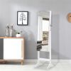 Fashion Simple Jewelry Storage Mirror Cabinet With LED Lights,For Living Room Or Bedroom