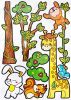 Giraffe Friends - Large Wall Decals Stickers Appliques Home Decor