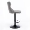 Furniture,Swivel Velvet Barstools Adjusatble Seat Height from 25-33 Inch,17.7 inch base