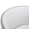 Trenton Swivel Arm Chair - Milky