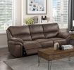 Plush Modern Living Room Sofa Set 2pc Power Reclining Sofa and Loveseat