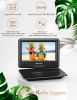 DBPOWER 11.5" Portable DVD Player, 5-Hour Built-in Rechargeable Battery, 9" Swivel Screen, Support CD/DVD/SD Card/USB, Remote Control