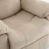 Tate Sand Microfiber Glider Recliner