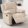 Tate Sand Microfiber Glider Recliner