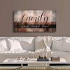 Canvas Wall Art for Living Room|Family Grateful Thankful Blessed|Family Wall Decor|Christian Wall Decor|Family Signs Canvas Prints Artwork Framed Pain