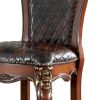 Chocolate and Honey Oak Armless Counter Height Chairs (Set-2)