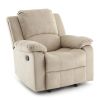 Tate Sand Microfiber Glider Recliner