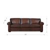 Brookfield Top Grain Leather Sofa Couch