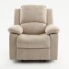 Tate Sand Microfiber Glider Recliner