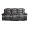 Modern Luxury Living Room Sofa Set 2pc Reclining Sofa Loveseat