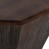 31.5 "Octagonal Black walnut Rubber wood Coffee Table, Coffee Table, Living Room Bedroom