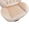 Accent chair TV Chair Living room Chair Beige sofa with Ottoman