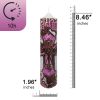 XINAOBAOLUO Pillar Candles 2''x8'' Pink Crosses Deluxe Gift Set of 2