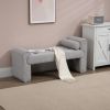 COOLMORE Modern Ottoman Bench, Bed stool made of loop gauze, End Bed Bench, Footrest for Bedroom, Living Room, End of Bed, Hallway