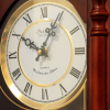 Bedford Clock Collection Classic 31" Chiming Wall Clock W/Roman Numerals A Swinging Pendulum in a Cherry Oak Finish