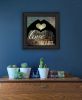 "Love with all Your Heart" by Marla Rae, Ready to Hang Framed Print, Black Frame