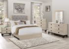 4 Drawer Chest Dresser. Cream and Black finish with Faux Marble Top