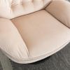 Accent chair TV Chair Living room Chair Beige sofa with Ottoman