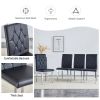 2 piece dining chair, modern style kitchen upholstered high back, metal leg office chair, suitable for dining room, office, restaurant.