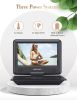 DBPOWER 11.5" Portable DVD Player, 5-Hour Built-in Rechargeable Battery, 9" Swivel Screen, Support CD/DVD/SD Card/USB, Remote Control