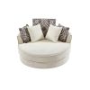 Swivel Round Barrel Chair, 5 Pillows 360 Degree Swivel for Living Room, Bedroom, Beige