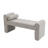 COOLMORE Modern Ottoman Bench, Bed stool made of loop gauze, End Bed Bench, Footrest for Bedroom, Living Room, End of Bed, Hallway