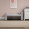 COOLMORE Modern Ottoman Bench, Bed stool made of loop gauze, End Bed Bench, Footrest for Bedroom, Living Room, End of Bed, Hallway