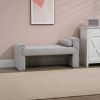 COOLMORE Modern Ottoman Bench, Bed stool made of loop gauze, End Bed Bench, Footrest for Bedroom, Living Room, End of Bed, Hallway