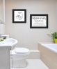 Trendy Decor 4U "Bathroom Rules" Framed Wall Art for Bathroom, Wall Art Print for Home Decor, Bathroom Wall Art by Imperfect Dust