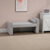 COOLMORE Modern Ottoman Bench, Bed stool made of loop gauze, End Bed Bench, Footrest for Bedroom, Living Room, End of Bed, Hallway