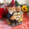 1pc Garden Gnome Couple Statue, Resin Couple In Love Gnome Ornamen, Statue For Micro Landscape Flowerpot Lawn Yard Garden Fish Tank Bonsai Decoration