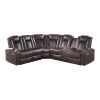 Luxury Living Room 3-Piece Power Reclining Sectional with Drop-Down Cup Holders, Reading Lights, Console, Storage Arms with Cup holders, Plush Seating