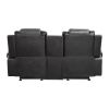 Modern Luxury Living Room Sofa Set 2pc Reclining Sofa Loveseat