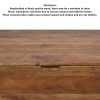 36" Handcrafted Farmhouse Coffee Table, Geometric Angled Square, 1 Drawer, Walnut Wood