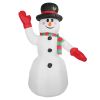 7.9FT Christmas Inflatable Giant Snowman Blow up Light up Snowman