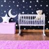 White Stars Stickers Space Themed Bedroom Constellation Wallpaper Decor Decal Star Moon Nursery Room Decals for Wall 220 Stickers