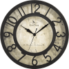 FirsTime & Co. Bronze Raised Number Wall Clock, Traditional, Analog, 8 x 2 x 8 in