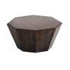 31.5 "Octagonal Black walnut Rubber wood Coffee Table, Coffee Table, Living Room Bedroom