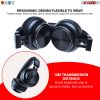 5 CORE Wireless Headphones Bluetooth Over Ear Hi Fi Stereo with Microphone and Volume Control Foldable Perfect Yoga Sports Office Gym - Headphone 13 B