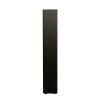 Black side cabinet with aluminum strip lamp,With large storage space