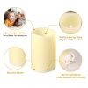 3Pcs Flameless Candles Votive Candles Wireless Battery Operated LED Flickering Candles w/Remote