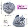 1pc Cat Memorial Stone Or Resin Statue, Beautifully Packaged Memorial Gift, For Cats Or Loss Of Cat Sympathy Gift