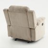 Tate Sand Microfiber Glider Recliner