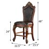 Chocolate and Honey Oak Armless Counter Height Chairs (Set-2)