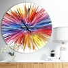 Designart 'Color Explosion ' Modern wall clock(Size 23" x 23")