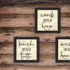 Trendy Decor 4U "Bathroom Commands" Framed Wall Art for Bathroom, Wall Art Print for Home Decor, Bathroom Wall Art by Susie Boyer