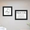 Trendy Decor 4U "Bathroom Rules" Framed Wall Art for Bathroom, Wall Art Print for Home Decor, Bathroom Wall Art by Imperfect Dust